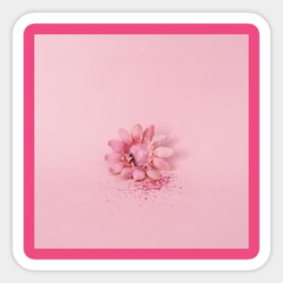 pink flower Sticker